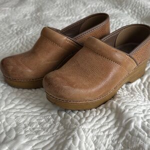 Dansko Brown Leather Clogs